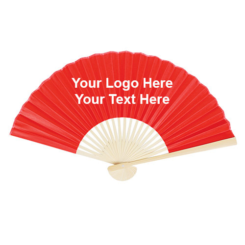 Promotional Folding Hand Fans with Bamboo Frame