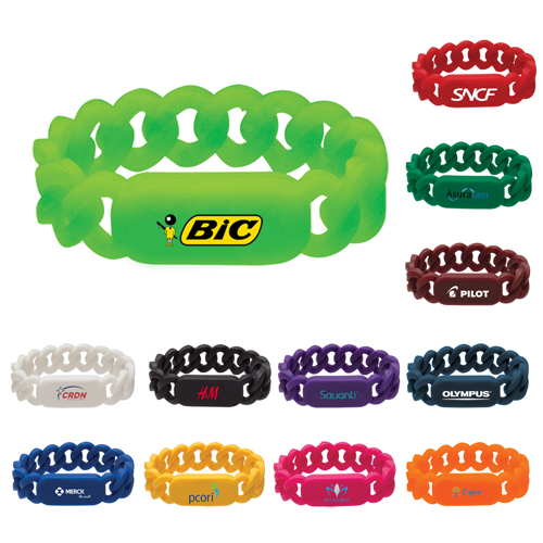 personalized silicone link wristbands