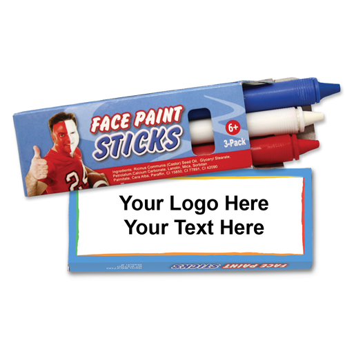 Promotional 3 Pack Face Paint Sticks
