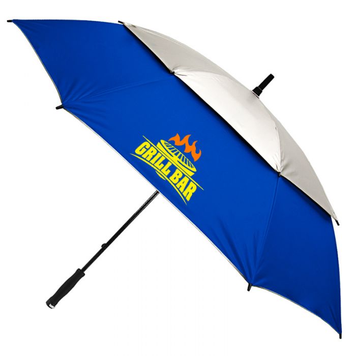 62 Inch Arc Promotional Vented UV Golf/Beach Umbrellas