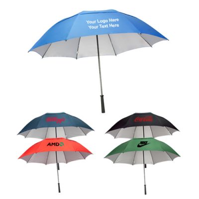 62 Inch Personalized Manual Open Umbrellas