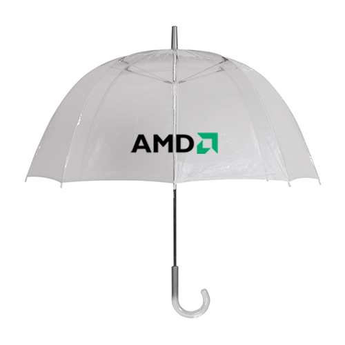48 Inch Arc Custom Clear Umbrellas