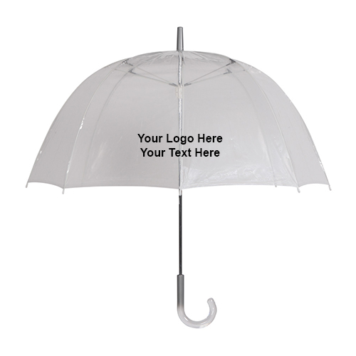 48 Inch Arc Custom Clear Umbrellas