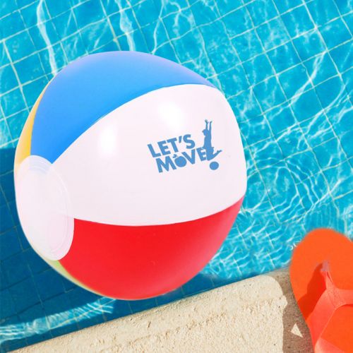 6 Inch Personalized Multi Colored Beach Balls
