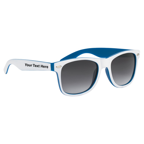 Personalized Two-Tone Malibu Neon Sunglasses