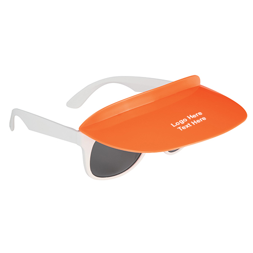 Promotional Logo Two-Tone Visor Sunglasses