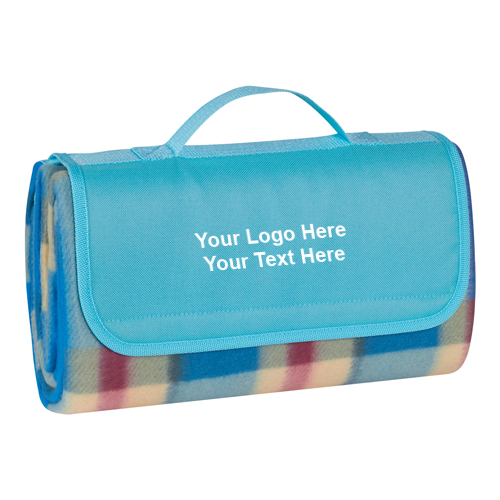 Logo Imprinted Roll-Up Picnic Blankets