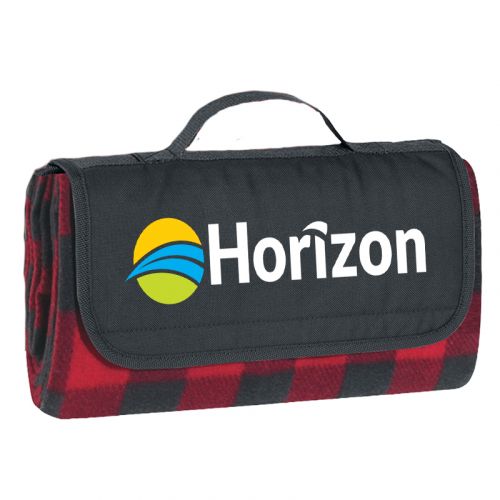 Logo Imprinted Roll-Up Picnic Blankets