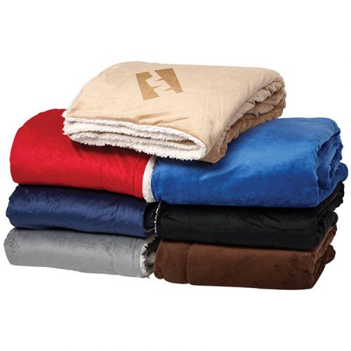 Oversize Micro-mink Sherpa Blankets