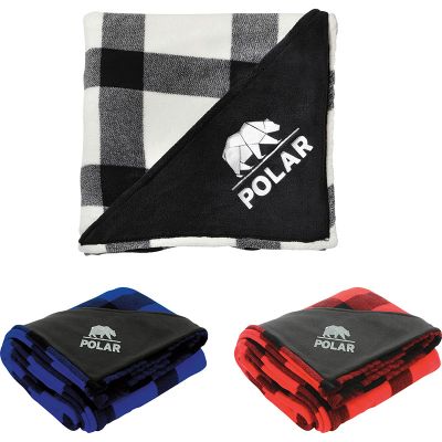 Promotional Buffalo Plaid Ultra Plush Throw Blankets