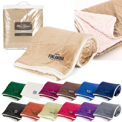 Promotional Mink Solid Sherpa Blankets