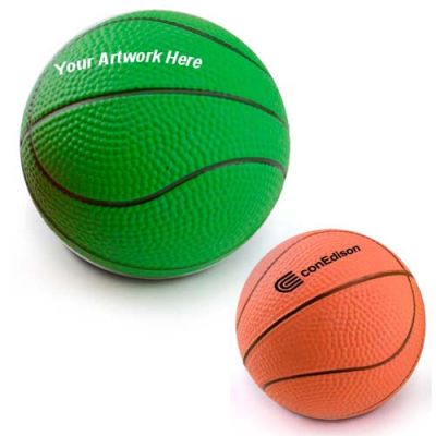 2.375 Inch Logo Imprinted Rubber Made Basketballs