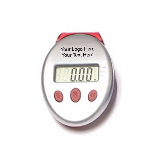 Logo Printed Pedometer with Belt Clip