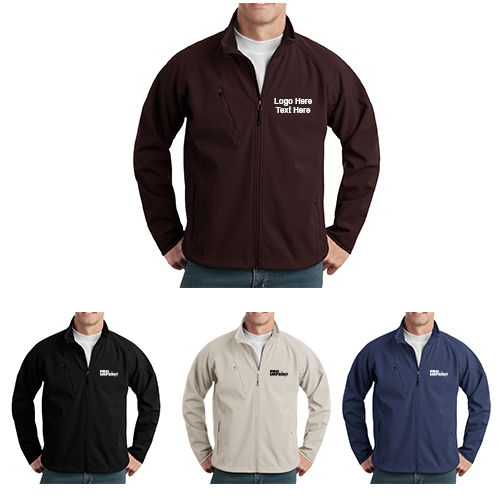 Custom Imprinted Men's Port Authority Textured Soft Shell Jackets