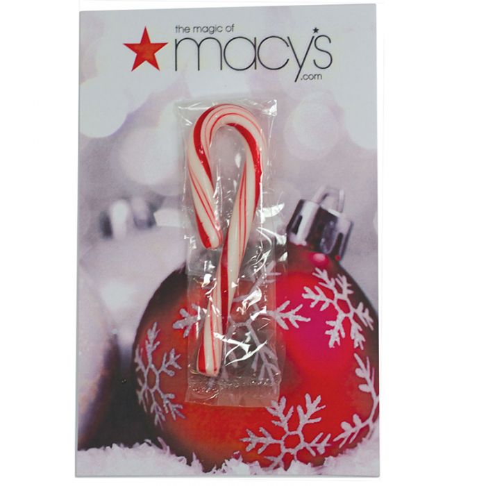 Custom Printed Greeting Cards with Candy Cane