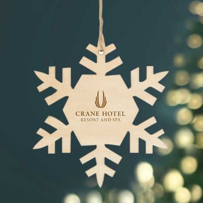 Customized Wood Ornaments - Snowflake
