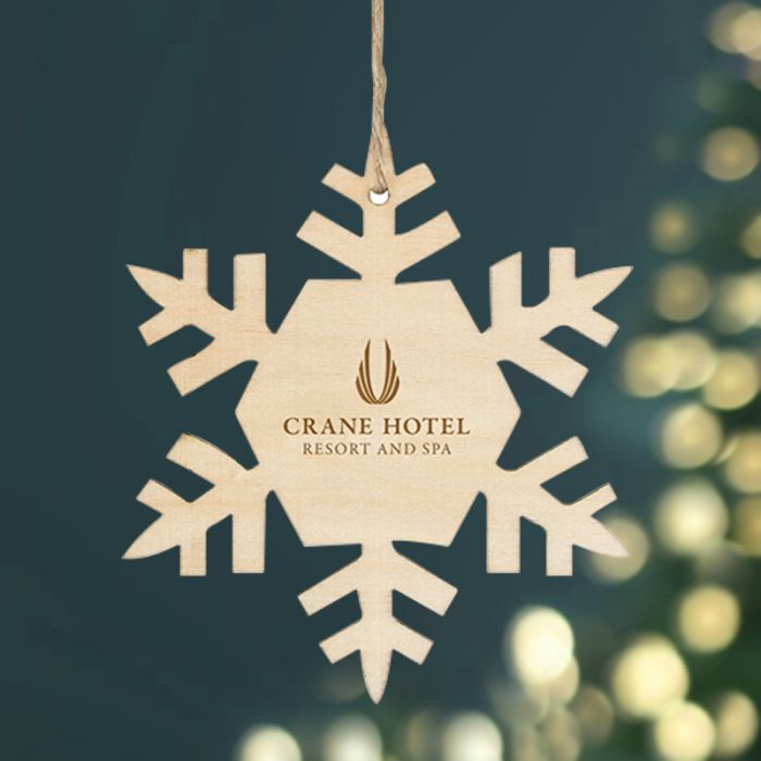 Customized Wood Ornaments - Snowflake