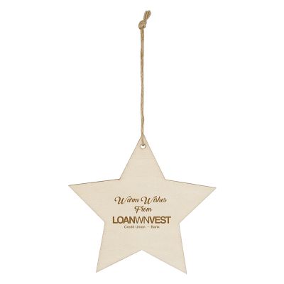 Personalized Wood Ornaments - Star