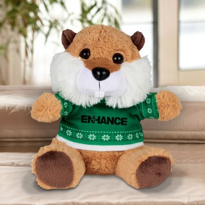 Promotional 6 Inch Ugly Christmas Sweater Beavers
