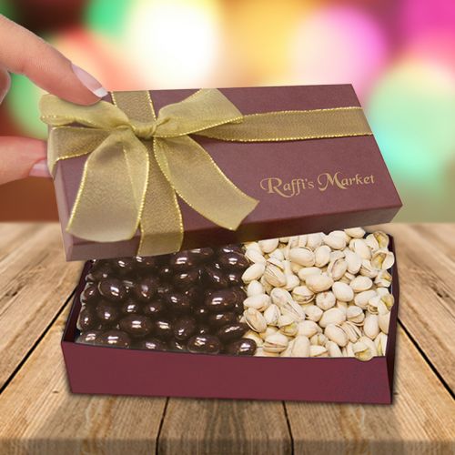Executive Gift Box with Chocolate Almonds & Pistachios