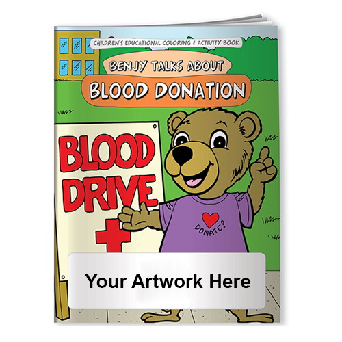 Custom Blood Donation Coloring Books