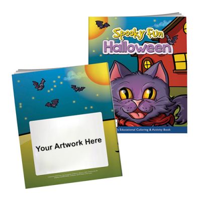 Custom Printed Coloring Book with Mask - Spooky Fun Halloween