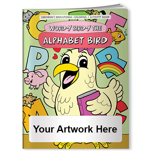 Custom Printed Word-Y Bird-Y The Alphabet Bird Coloring Books