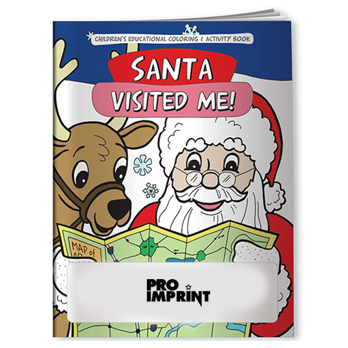 Customized Christmas Santa Visited Me Coloring Books