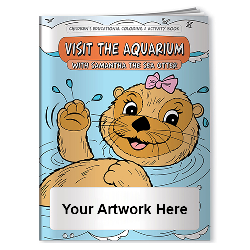 Customized Visit the Aquarium with Samantha the Sea Otter Coloring Books