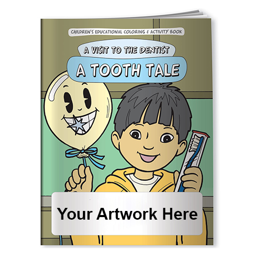 Personalized Visit To The Dentist-A Tooth Tale Coloring Books