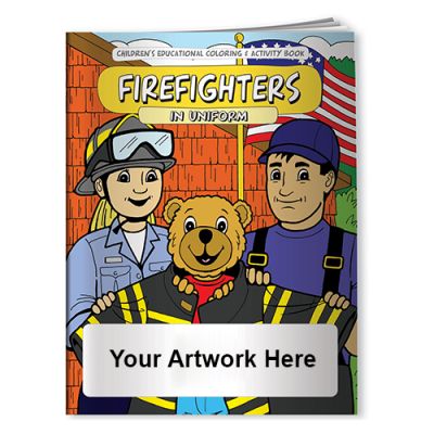 Promotional Firefighters In Uniform Coloring Books