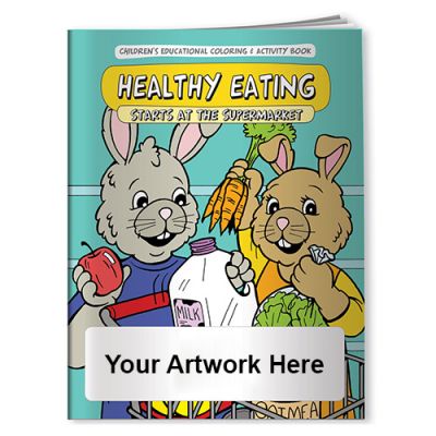 Promotional Food-Healthy Eating Starts At The Supermarket Coloring Books