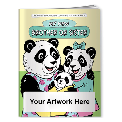 Promotional Logo Family-My New Brother or Sister Coloring Books