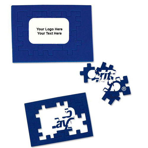 Promotional Logo Foam Puzzle - Blue