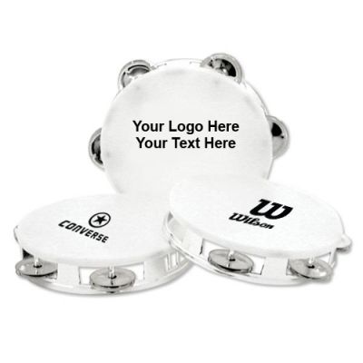 Promotional Logo Silver Tambourines