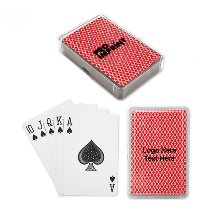 Logo Playing Cards in Plastic Case