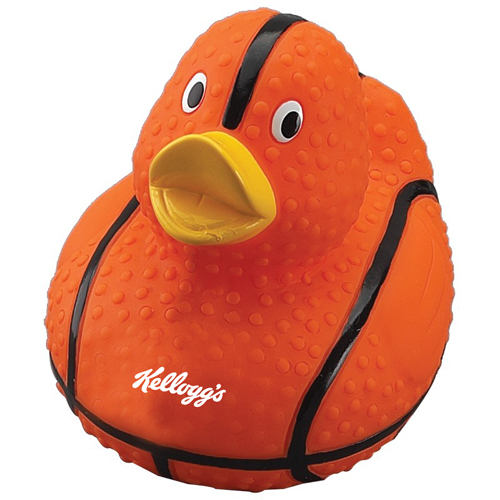 custom printed basketball rubber ducks