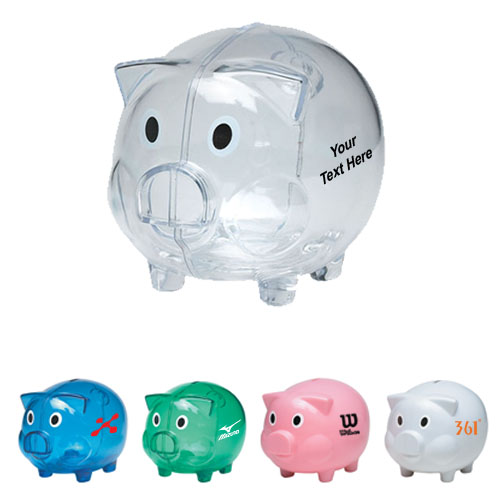 Personalized Plastic Piggy Banks