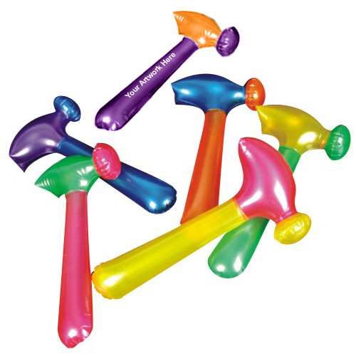14 Inch Custom Assorted Inflatable Hammers
