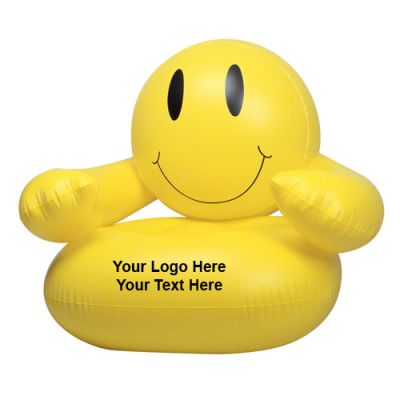 Custom Imprinted Smiley Face Inflatable Chairs