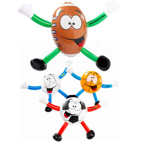 Personalized Assorted Inflatable Sports Guys