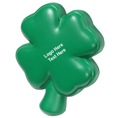 Custom Printed 4-Leaf Clover Stress Relievers