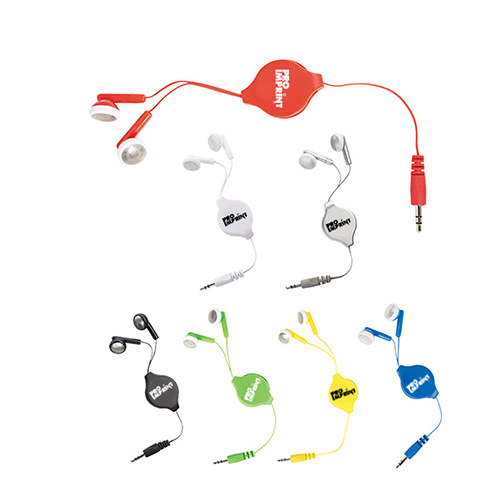 Customized Retractable Earbuds with 7 Colors
