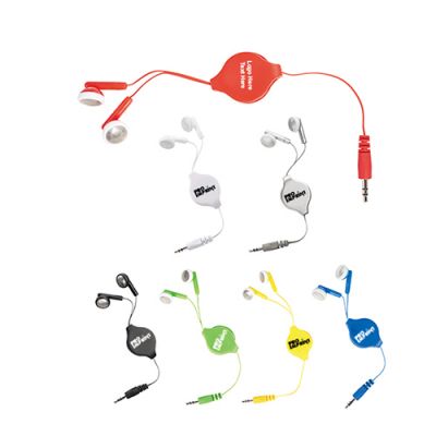 Customized Retractable Earbuds with 7 Colors