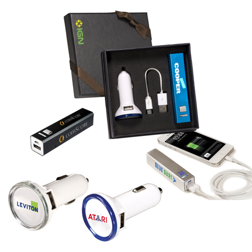 Promotional Chargers Gift Set with 3 Colors