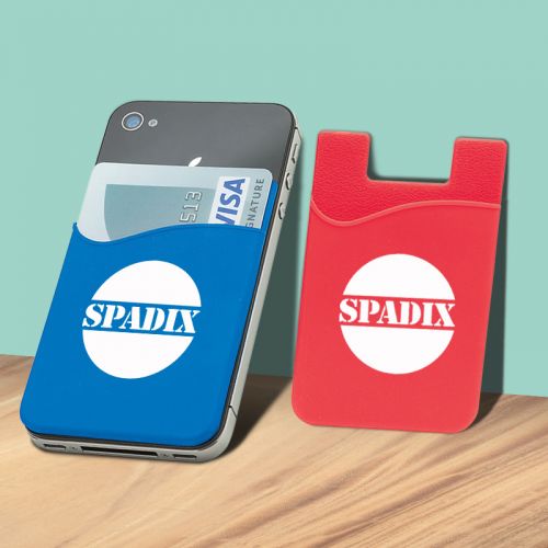 Custom Printed Silicone Phone Wallet with 4 Colors