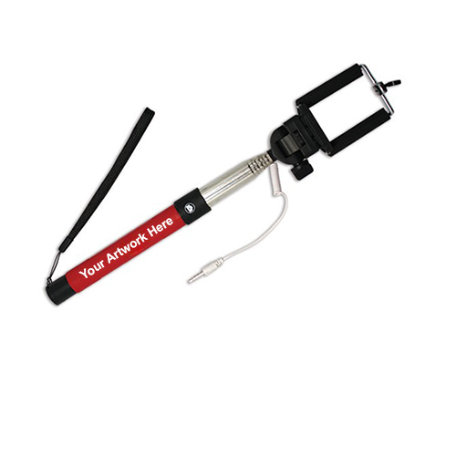 Promotional Logo Selfie Stick with 2 colors
