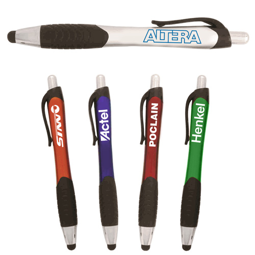 Promotional Logo Contour Stylus Pen With 5 Colors
