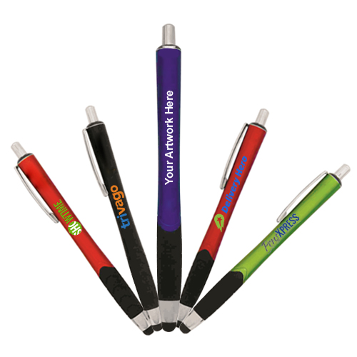 Promotional Tech Grip Stylus Pen with 5 Colors