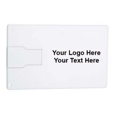 Custom Printed Slim Credit Card Flash Drive 2GB